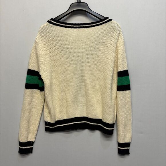 Anthropologie Women Callahan Varsity Collegiate Cardigan Size Medium C068 -22 - Picture 14 of 16